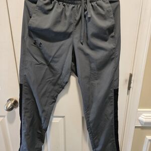 Under Armour Men’s Gray Athletic Pants Light Weight Mesh Lining 31" Inseam